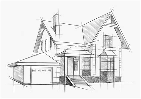 Sketch Of House - Sketch, HD Png Download , Transparent Png Image - PNGitem