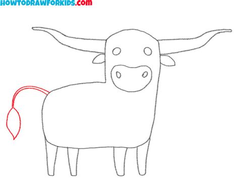 How to Draw a Longhorn - Easy Drawing Tutorial For Kids