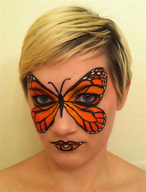 Monarch Butterfly Face Paint by throughtherain67 on DeviantArt