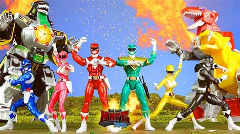 Epic Mighty Morphin Power Rangers Animation! & Dino Zord Toy Review ...