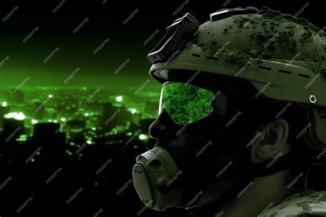 Premium AI Image | Elite member of us army rangers in combat helmet and dark glasses neural ...