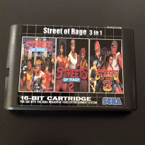 streets of rage collection - 3 in 1 - Sega Genesis Game - MegaDrive