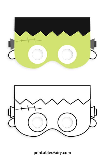 Printable Halloween Masks for Kids - The Printables Fairy