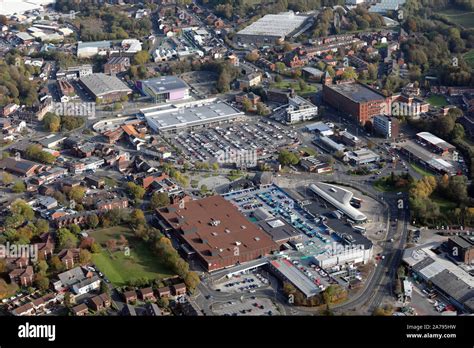 aerial view of Middleton town centre, Greater Manchester Stock Photo - Alamy