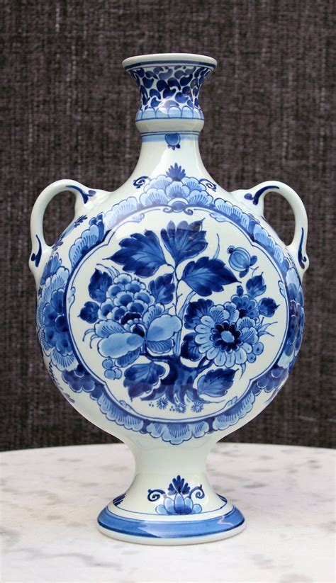 Vintage Royal Delft DE PORCELEYNE FLES Handled Vase Hand - Etsy | Delft ...