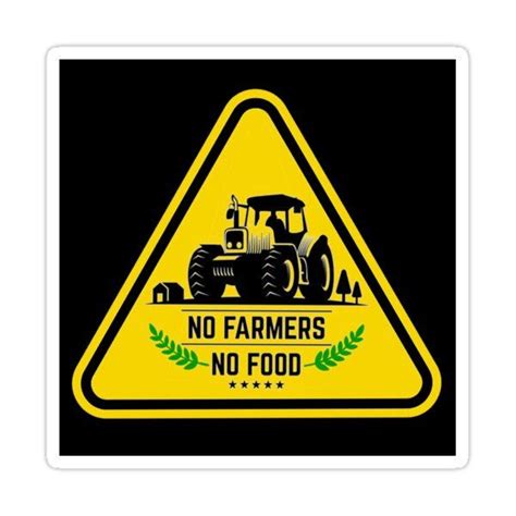 "No Farmer No Food" Sticker for Sale by MSMartgallery | Food stickers, Logo food, Farmer