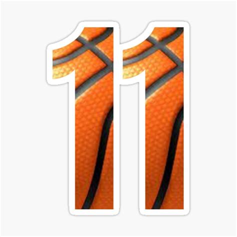 "basketball number 11" Sticker for Sale by Xhere | Redbubble