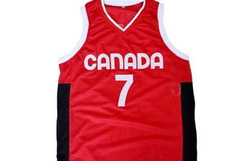 Steve Nash #7 Team Canada Basketball Jersey Red Any Size - Activewear Tops