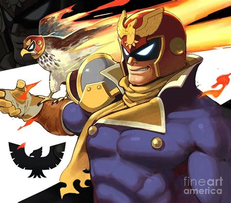 Captain Falcon Painting by Selina Miller | Pixels