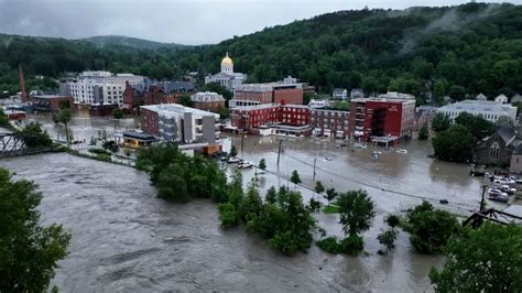 Vermont Floods Leave The State Dangled! Roads, Tracks, Bridges Wiped ...