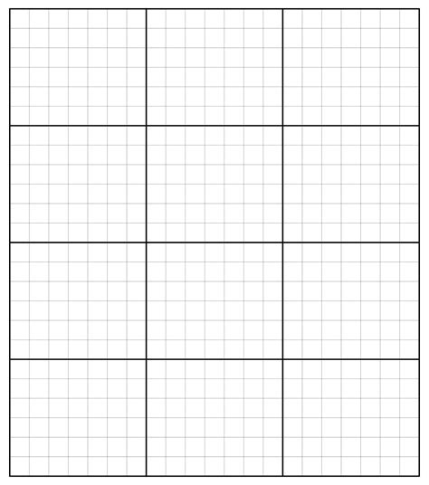 Printable 4x4 Grid