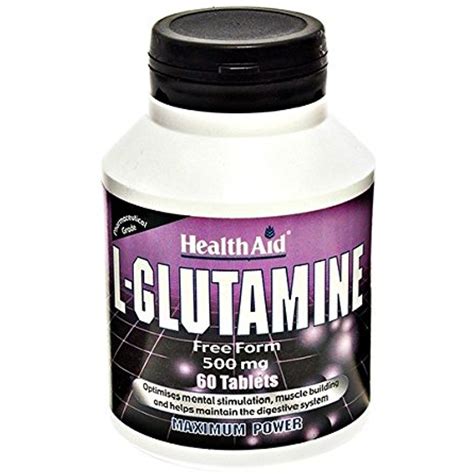 Health Aid L-Glutamine 500mg 60 Tablets | Vitamins, Healthy body weight ...