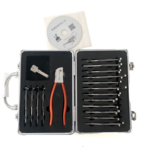 LISHI Lock Pick Set 16 PCS 2 IN 1 European Set HU66 HU92 K5 Key Reader ...