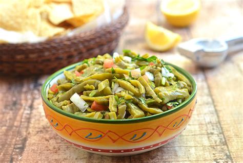 Nopales Salad - Onion Rings & Things