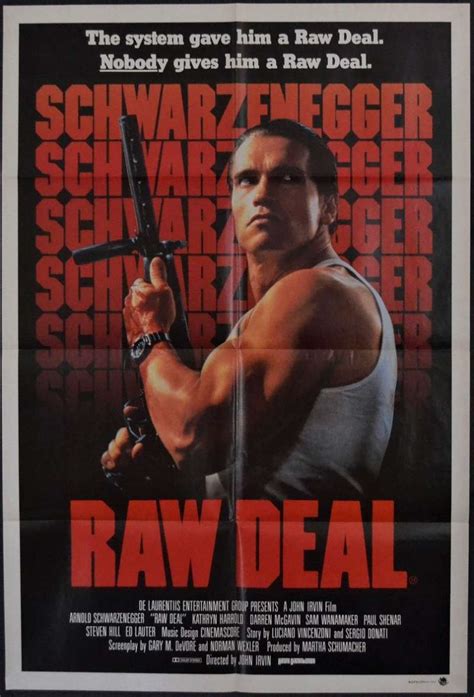 All About Movies - Raw Deal Movie Poster Original One Sheet Arnold Schwarzenegger