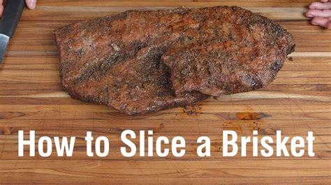 How to Slice a Brisket - YouTube