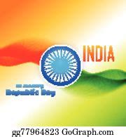 54 Tri Color Indian Flag Design For Republic Day Clip Art | Royalty Free - GoGraph