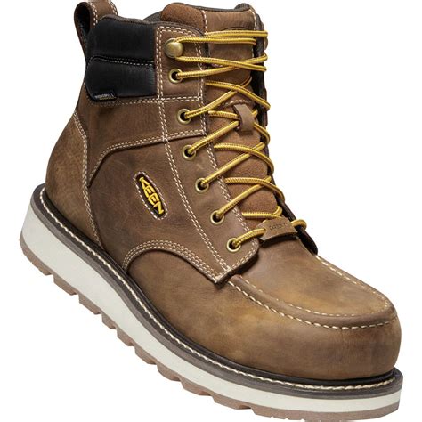 KEEN Utility Men's Cincinnati WP Safety Boots - Belgian/Sandshell | elliottsboots