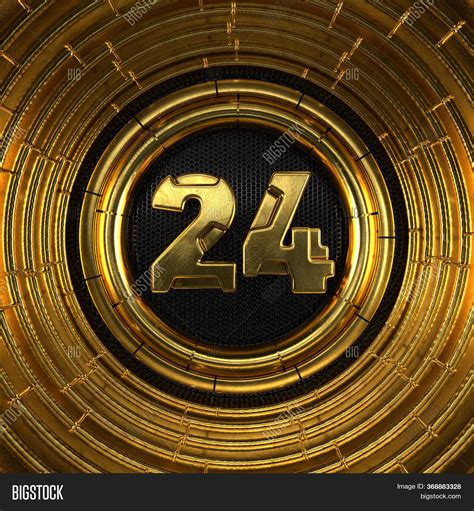 Gold Number 24 (number Image & Photo (Free Trial) | Bigstock