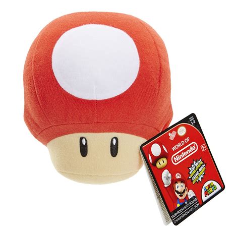 Nintendo Pilz / Up Mushroom 13 cm Plüsch rot mit Sound | Super mario, Nintendo, Plush