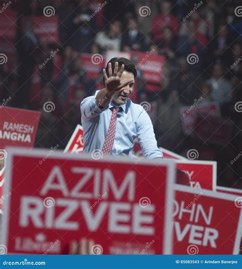 Justin Trudeau Election Rally Editorial Stock Photo - Image of ...