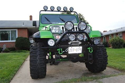 Sell used custom Jeep Wrangler YJ lifted 38' tires in Frederick ...