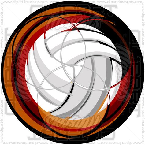 Graphic Volleyball Image. Vector or Jpg Formats.