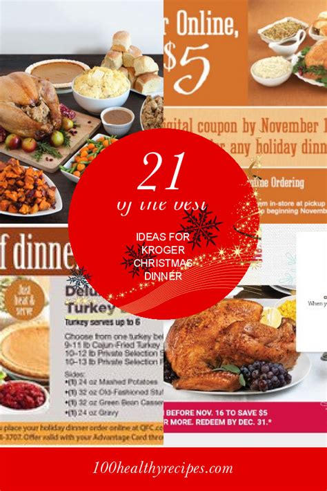 Kroger Christmas Holiday Meals To Go 2021