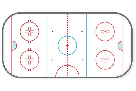 Eishockey Feld Stock-Vektoren und -Grafiken - iStock