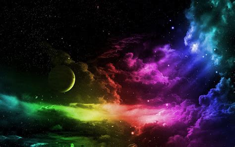 Rainbow dash sky colors space rainbows, night seen rainbow HD wallpaper | Pxfuel