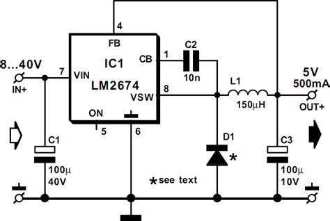 LM2674 5V Switch Mode Power Supply