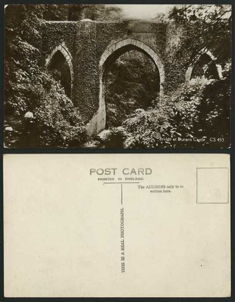 Scotland Argyllshire Old Postcard DUNANS CASTLE Bridge for Sale