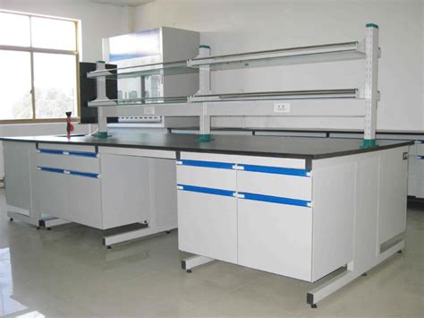 2021 2.4m Long Lab Table Steel Wood Island Bench Laboratory Central Workbench From Xuechengli ...