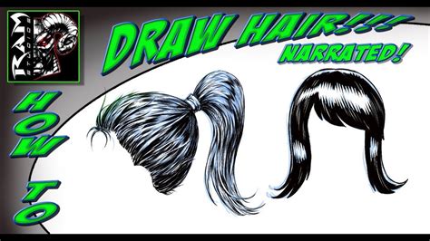 How To Draw Comics - Comic Book Style Hair -Tutorial Narrated by Robert ...