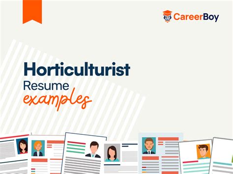 Horticulturist Resume Example: 4 Templates