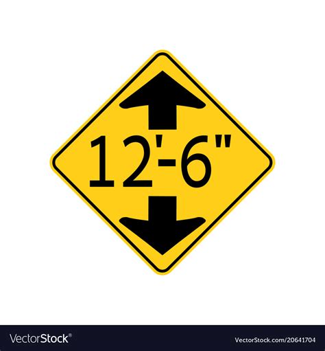 Usa traffic road signs low clearance ahead Vector Image