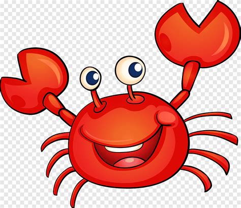 Crab Cartoon Illustration, Crab cartoon, cartoon Character, food png | PNGEgg