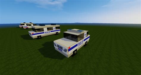 4 Europian police car pack Minecraft Map