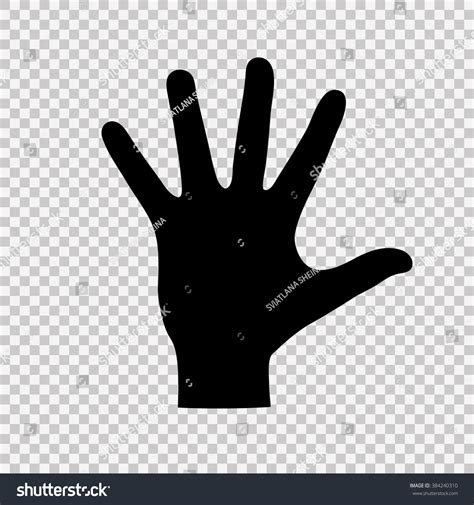 Helping Hand Silhouette Icon Stock Vector (Royalty Free) 384240310 ...