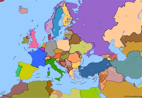 Europe Today | Historical Atlas of Europe (15 January 2024) | Omniatlas