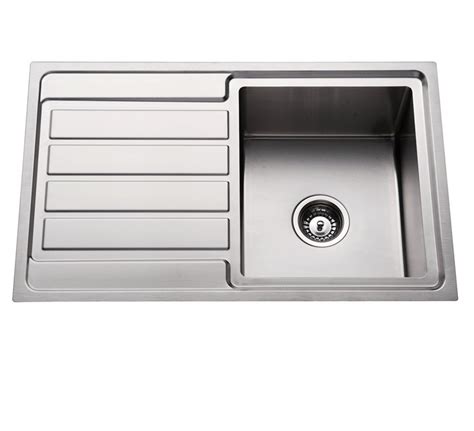 304 stainless steel kitchen sink single bowl with drainer top mount sink