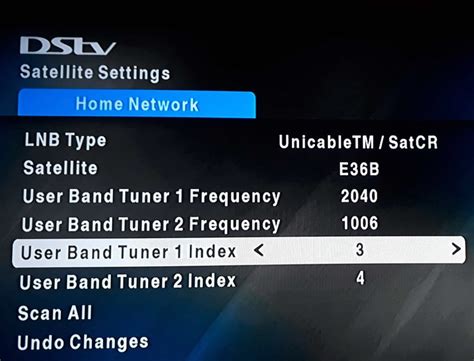 DStv Settings - How to make different DStv settings