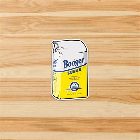 Booger Sugar Domino Sugar Parody Logo Vinyl Stickers Cocaine Drugs - Etsy