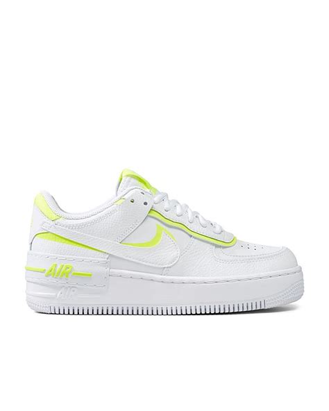 Nike Air Force 1 Shadow Neon Accent Sneakers Women in Green | Lyst