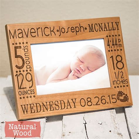 Personalized Baby Picture Frame Birth Announcement Frame - Etsy