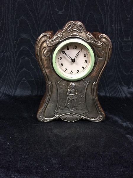 Sterling Silver Mantel Clock