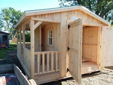 Amish shed idea | Amish sheds, Shed with porch, Shed