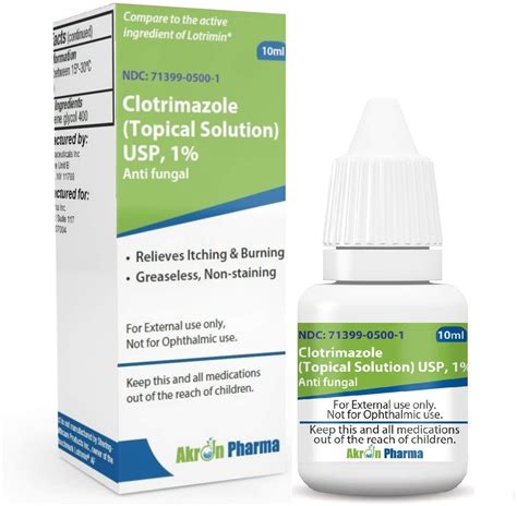 Lotrimin AF Clotrimazole 1% - Liquid Topical Solution 10 mL - OTC ...