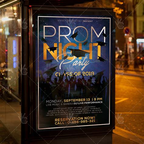 Prom Night Flyer - School PSD Template | PSDmarket