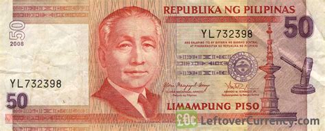 50 Philippine Peso (Sergio Osmena) - Exchange yours for cash